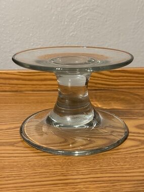 THE PAMPERED CHEF glass pedestal - Trifle Pedestal Stand or Candle Holder